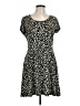 MICHAEL Michael Kors Animal Print Black Casual Dress Size L - photo 1