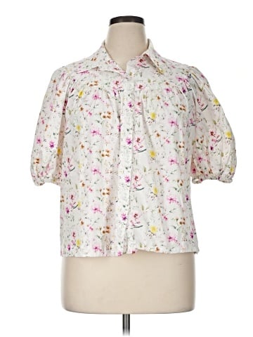 Crown & Ivy Short Sleeve Blouse (view 1)