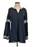 Madison Mathews 100% Cotton Blue Long Sleeve Blouse Size S - photo 1