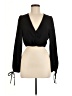JOA Black Long Sleeve Blouse Size M - photo 1