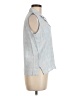 Blue Willi's 100% Cotton Blue Sleeveless Button-Down Shirt Size M - photo 4