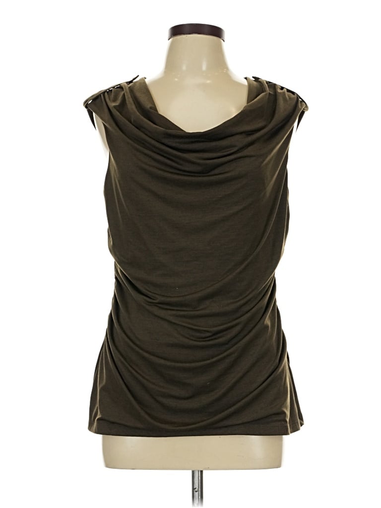 Pre-owned New Directions Sleeveless Blouse In Brown