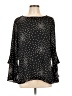 Worthington 100% Polyester Polka Dots Black 3/4 Sleeve Blouse Size L - photo 1