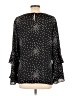 Worthington 100% Polyester Polka Dots Black 3/4 Sleeve Blouse Size L - photo 2