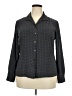 Covington 100% Polyester Polka Dots Black Long Sleeve Blouse Size 18 - photo 1