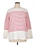 Joules Stripes White Long Sleeve Top Size 14 - photo 1