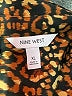 Nine West 100% Polyester Animal Print Brown Long Sleeve Blouse Size XL - photo 7