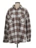 Garage 100% Cotton Plaid Brown Long Sleeve Button-Down Shirt Size Med - Lg - photo 1
