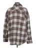Garage 100% Cotton Plaid Brown Long Sleeve Button-Down Shirt Size Med - Lg - photo 2
