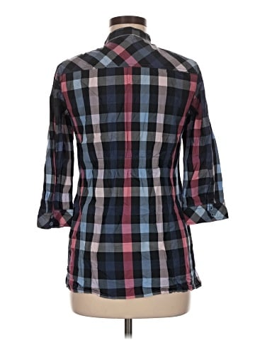 Esprit 3/4 Sleeve Button-Down Shirt (view 2)