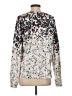 P.J. Salvage Animal Print Silver Pullover Sweater Size S - photo 2