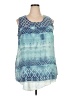 Style&Co 100% Polyester Blue Sleeveless Blouse Size 2X - photo 1