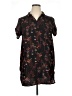 Lily White 100% Polyester Black Short Sleeve Blouse Size XL - photo 1