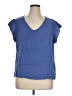 Three Dots 100% Cotton Blue Short Sleeve Top Size XL - photo 1