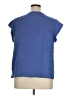 Three Dots 100% Cotton Blue Short Sleeve Top Size XL - photo 2