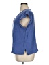 Three Dots 100% Cotton Blue Short Sleeve Top Size XL - photo 5