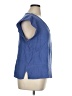 Three Dots 100% Cotton Blue Short Sleeve Top Size XL - photo 4
