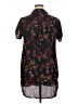 Lily White 100% Polyester Black Short Sleeve Blouse Size XL - photo 2