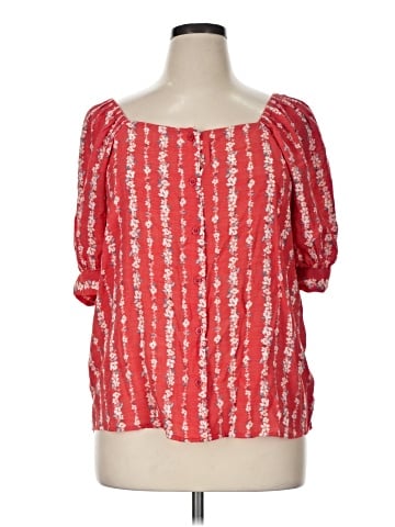 LC Lauren Conrad 3/4 Sleeve Blouse (view 1)