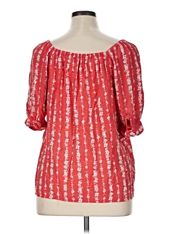 LC Lauren Conrad 3/4 Sleeve Blouse (view 2)