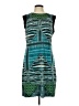 ECI Graphic Teal Cocktail Dress Size 12 - photo 1