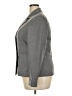 Black Label by Evan Picone 100% Polyester Gray Blazer Size 18 - photo 5