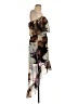Moda International 100% Polyester Print Brown Black Cocktail Dress Size L - photo 4