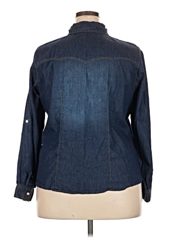 New Look Long Sleeve Button-Down Shirt (view 2)