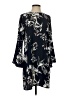 Halogen 100% Polyester Print Black Casual Dress Size S - photo 1