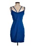 Laundry by Shelli Segal Solid Blue Cocktail Dress Size 4 - photo 2