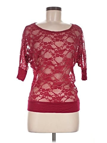 Papaya 3/4 Sleeve Top (view 1)