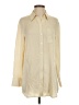 Theory Color Block Ivory Long Sleeve Button-Down Shirt Size S - photo 1