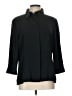 Garfield & Marks Black 3/4 Sleeve Button-Down Shirt Size 12 - photo 1