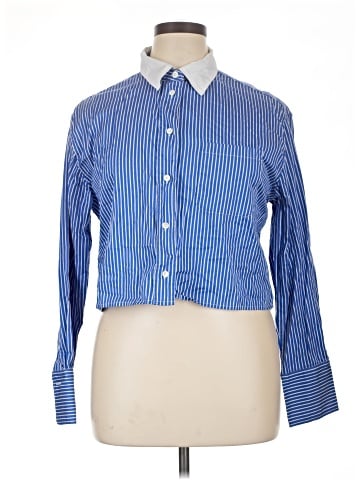Madewell Relaxed Button-Up Cropped Shirt (view 1)