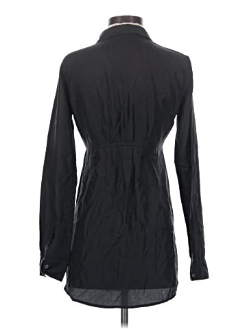 James Perse Long Sleeve Silk Top (view 2)