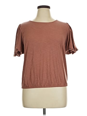 Green Envelope Short Sleeve Top (view 1)