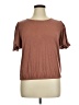 Green Envelope Brown Short Sleeve Top Size XL - photo 1