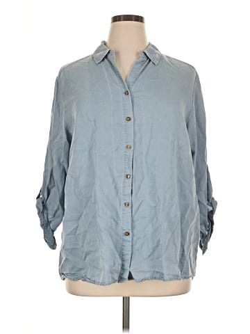 Jane and Delancey 3/4 Sleeve Button-Down Shirt (view 1)
