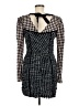 ASOS 100% Polyamide Houndstooth Black Cocktail Dress Size 8 - photo 2