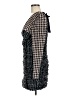 ASOS 100% Polyamide Houndstooth Black Cocktail Dress Size 8 - photo 5