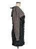 ASOS 100% Polyamide Houndstooth Black Cocktail Dress Size 8 - photo 4