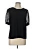 CeCe Black Short Sleeve Top Size L - photo 1