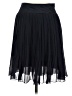 H&M 100% Polyester Solid Black Formal Skirt Size 8 - photo 2