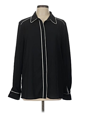 Topshop Long Sleeve Blouse (view 1)