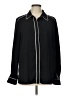 Topshop 100% Polyester Black Long Sleeve Blouse Size 12 - photo 1