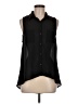 Sans Souci 100% Polyester Black Sleeveless Blouse Size M - photo 1