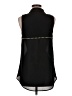 Sans Souci 100% Polyester Black Sleeveless Blouse Size M - photo 2