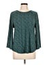 Adrianna Papell Teal 3/4 Sleeve Top Size L - photo 1