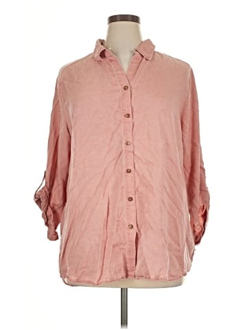 Jane and Delancey 3/4 Sleeve Button-Down Shirt (view 1)