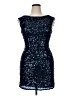 Scala 100% Polyester Stars Blue Cocktail Dress Size 14 - photo 1